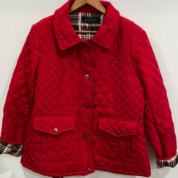 giacca Jackets & Coats Giacca Red Quilted Jacket Xl Poshmark